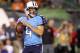 Aug 17, 2013; Cincinnati, OH, USA; Tennessee Titans quarterback Ryan Fitzpatrick (4) throws a pass against the Cincinnati Bengals at Paul Brown Stadium. Mandatory Credit: Brian Spurlock-USA TODAY Sports