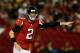 ATLANTA, GA - SEPTEMBER 29: Matt Ryan #2 of the Atlanta Falcons calls a play in the first quarter against the New England Patriots during the game at Georgia Dome on September 29, 2013 in Atlanta, Georgia. (Photo by Kevin C. Cox/Getty Images)