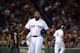 BOSTON, MA - SEPTEMBER 21: David Ortiz #34 of the Boston Red Sox walks back to the dugout after flying out in the sixth inning against the Toronto Blue Jays at Fenway Park on September 21, 2013 in Boston, Massachusetts. (Photo by Darren McCollester/Getty Images)