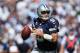 SAN DIEGO, CA - SEPTEMBER 29: Quarterback Tony Romo #9 of the Dallas Cowboys looks for an open receiver against the San Diego Chargers at Qualcomm Stadium on September 29, 2013 in San Diego, California. (Photo by Jeff Gross/Getty Images)