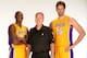 Left to right: Kobe Bryant, Mike D'Antoni and Pau Gasol