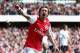 LONDON, ENGLAND - FEBRUARY 26: Tomas Rosicky of Arsenal celebrates his goal during the Barclays Premier League match between Arsenal and Tottenham Hotspur at Emirates Stadium on February 26, 2012 in London, England. (Photo by Clive Mason/Getty Images)