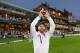 Keeping up appearances: England wicketkeeper Prior celebrates his sides' Ashes triumph last summer