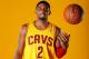 INDEPENDENCE, OH - SEPTEMBER 30: Kyrie Irving #2 of the Cleveland Cavaliers poses for a portrait during 2012 NBA Media Day on September 30th, 2013 at the Cleveland Clinic Courts Practice Facility in Independence, Ohio. NOTE TO USER: User expressly acknowledges and agrees that, by downloading and or using this photograph, User is consenting to the terms and conditions of the Getty Images License Agreement. Mandatory Copyright Notice: Copyright 2013 NBAE (Photo by Gregory Shamus/NBAE via Getty Images)