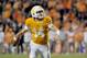 Oct 29, 2011; Knoxville,TN, USA; Tennessee Volunteers quarterback Justin Worley (14) looks to pass against the South Carolina Gamecocks during the first half at Neyland Stadium. Mandatory Credit: Jim Brown-USA TODAY Sports