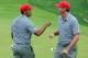 Woods and Kuchar were just one team that went low.
