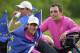 PARIS, FRANCE - OCTOBER 05: Thorbjorn Olesen and Francesco Molinari of the European team look on during the third day's afternoon foursomes at the Seve Trophy at Golf de Saint-Nom-la-Breteche on October 5, 2013 in Paris, France. (Photo by Stuart Franklin/Getty Images)
