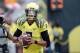 Sep 14, 2013; Eugene, OR, USA; Oregon Ducks quarterback Marcus Mariota before the game against the Tennessee Volunteers at Autzen Stadium. Mandatory Credit: Scott Olmos-USA TODAY Sports