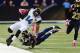 ST. LOUIS, MO - OCTOBER 6: Justin Blackmon #14 of the Jacksonville Jaguars is tackled out of bounds by Darian Stewart #20 of the St. Louis Rams during a game against the St. Louis Rams at the Edward Jones Dome on October 6, 2013 in St. Louis, Missouri. (Photo by Michael Thomas/Getty Images)