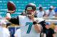 JACKSONVILLE, FL - SEPTEMBER 29: Chad Henne #7 of the Jacksonville Jaguars warms up before the game against the Indianapolis Colts at EverBank Field on September 29, 2013 in Jacksonville, Florida. (Photo by Sam Greenwood/Getty Images)