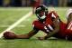 ATLANTA, GA - JANUARY 20: Wide receiver Julio Jones #11 of the Atlanta Falcons looks on after making a catch in the second quarter against the San Francisco 49ers in the NFC Championship game at the Georgia Dome on January 20, 2013 in Atlanta, Georgia. (Photo by Streeter Lecka/Getty Images)