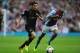 BIRMINGHAM, ENGLAND - SEPTEMBER 28: Manchester City player Jesus Navas (l) outpaces Fabian Delph of Villa during the Barclays Premier League match between Aston Villa and Manchester City at Villa Park on September 28, 2013 in Birmingham, England. (Photo by Stu Forster/Getty Images)