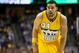 Apr 20, 2013; Denver, CO, USA; Denver Nuggets center JaVale McGee (34) during game one of the first round of the 2013 NBA Playoffs against the Golden State Warriors at the Pepsi Center. Mandatory Credit: Chris Humphreys-USA TODAY Sports