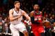 Mar. 8, 2013; Brooklyn, NY, USA; Washington Wizards point guard John Wall (2) goes up for a shot as Brooklyn Nets center Brook Lopez (11) defends during the first half at Barclays Center. Nets won 95-78. Mandatory Credit: Debby Wong-USA TODAY Sports