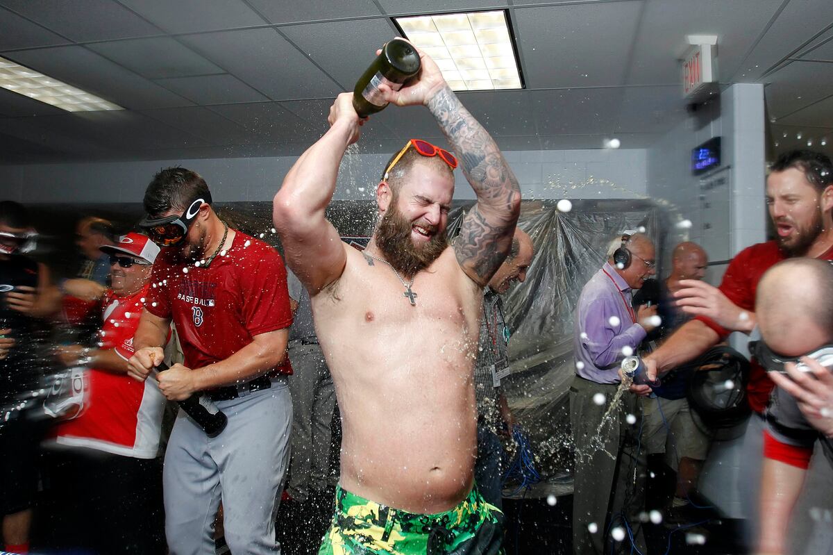 Boston Red Sox Celebrate Hard After Finishing Rays Mike Napoli Goes Shirtless Bleacher Report Latest News Videos And Highlights Red sox first baseman mike napoli was spotted out on the town, shirtless and possibly probably intoxicated. boston red sox celebrate hard after