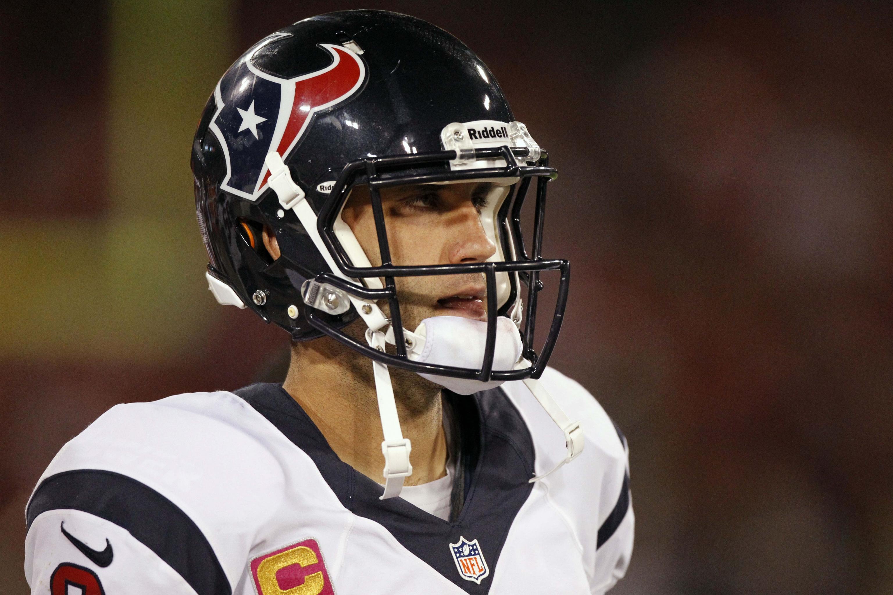 Texans fan buys Matt Schaub jersey to burn it in Reliant Stadium