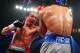 LAS VEGAS, NV - DECEMBER 08: (L-R) Juan Manuel Marquez throws a left at Manny Pacquiao during their welterweight bout at the MGM Grand Garden Arena on December 8, 2012 in Las Vegas, Nevada. (Photo by Al Bello/Getty Images)