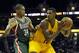 Oct 8, 2013; Cleveland, OH, USA; Milwaukee Bucks shooting guard Giannis Antetokounmpo (34) defends Cleveland Cavaliers power forward Tristan Thompson (13) in the second quarter at Quicken Loans Arena. Mandatory Credit: David Richard-USA TODAY Sports