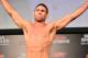 Oct 8, 2013; Barueri, Sao Paulo, Brazil; Jake Shields during the weigh-in for UFC Fight Night 29 at Jose Correa Arena. Mandatory Credit: Jason Silva-USA TODAY Sports