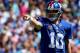 CHARLOTTE, NC - SEPTEMBER 22: Eli Manning #10 of the New York Giants during their game at Bank of America Stadium on September 22, 2013 in Charlotte, North Carolina. (Photo by Streeter Lecka/Getty Images)