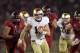 STANFORD, CA - NOVEMBER 26: Andrew Hendrix #12 of the Notre Dame Fighting Irish runs with the ball against the Stanford Cardinal at Stanford Stadium on November 26, 2011 in Stanford, California. (Photo by Ezra Shaw/Getty Images)