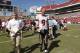 Sep 29, 2013; Tampa, FL, USA; Tampa Bay Buccaneers quarterback Mike Glennon (8) reacts as he walks back to the locker room after the game against the Arizona Cardinals at Raymond James Stadium. Arizona Cardinals defeated the Tampa Bay Buccaneers 13-10. Mandatory Credit: Kim Klement-USA TODAY Sports