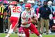 NASHVILLE, TN - OCTOBER 6: Alex Smith #11 of the Kansas City Chiefs scrambles against the Tennessee Titans at LP Field on October 6, 2013 in Nashville, Tennessee. (Photo by Scott Cunningham/Getty Images)