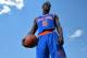 TARRYTOWN, NY - AUGUST 6: Tim Hardaway Jr. of the New York Knicks poses for a portrait during the 2013 NBA Rookie Photo Shoot on August 6, 2013 at the MSG Training Facility in Tarrytown, New York. NOTE TO USER: User expressly acknowledges and agrees that, by downloading and/or using this photograph, user is consenting to the terms and conditions of the Getty Images License Agreement. Mandatory Copyright Notice: Copyright 2013 NBAE (Photo by Jesse D. Garrabrant/NBAE via Getty Images)