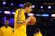 Oct 6, 2013; Los Angeles, CA, USA; Los Angeles Lakers forward Pau Gasol (16) during warmups prior to the game against the Denver Nuggets at Staples Center. Mandatory Credit: Christopher Hanewinckel-USA TODAY Sports