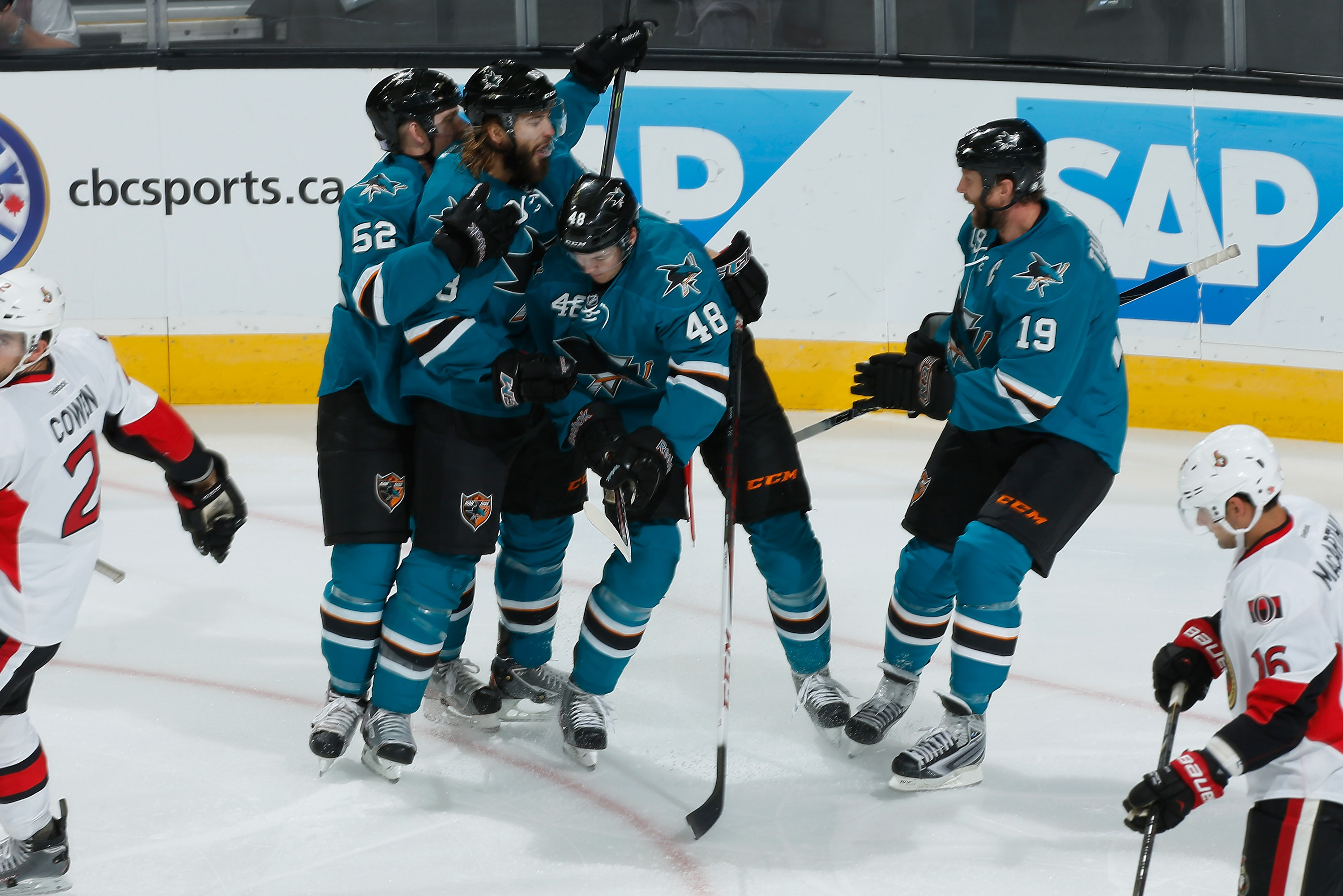 Sizing up: Sharks defenseman Brent Burns