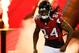 ATLANTA, GA - AUGUST 08: Roddy White #84 of the Atlanta Falcons against the Cincinnati Bengals at Georgia Dome on August 8, 2013 in Atlanta, Georgia. (Photo by Kevin C. Cox/Getty Images)