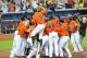 The Miami Marlins celebrating one of their few bright moments, 30 June
