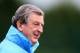 All smiles: Hodgson delivered a rousing pre-match message to his players during Monday's pre-match press conference