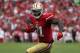 SAN FRANCISCO, CA - OCTOBER 06: Wide receiver Anquan Boldin #81 of the San Francisco 49ers carries the ball against the Houston Texans at Candlestick Park on October 6, 2013 in San Francisco, California. (Photo by Jeff Gross/Getty Images)
