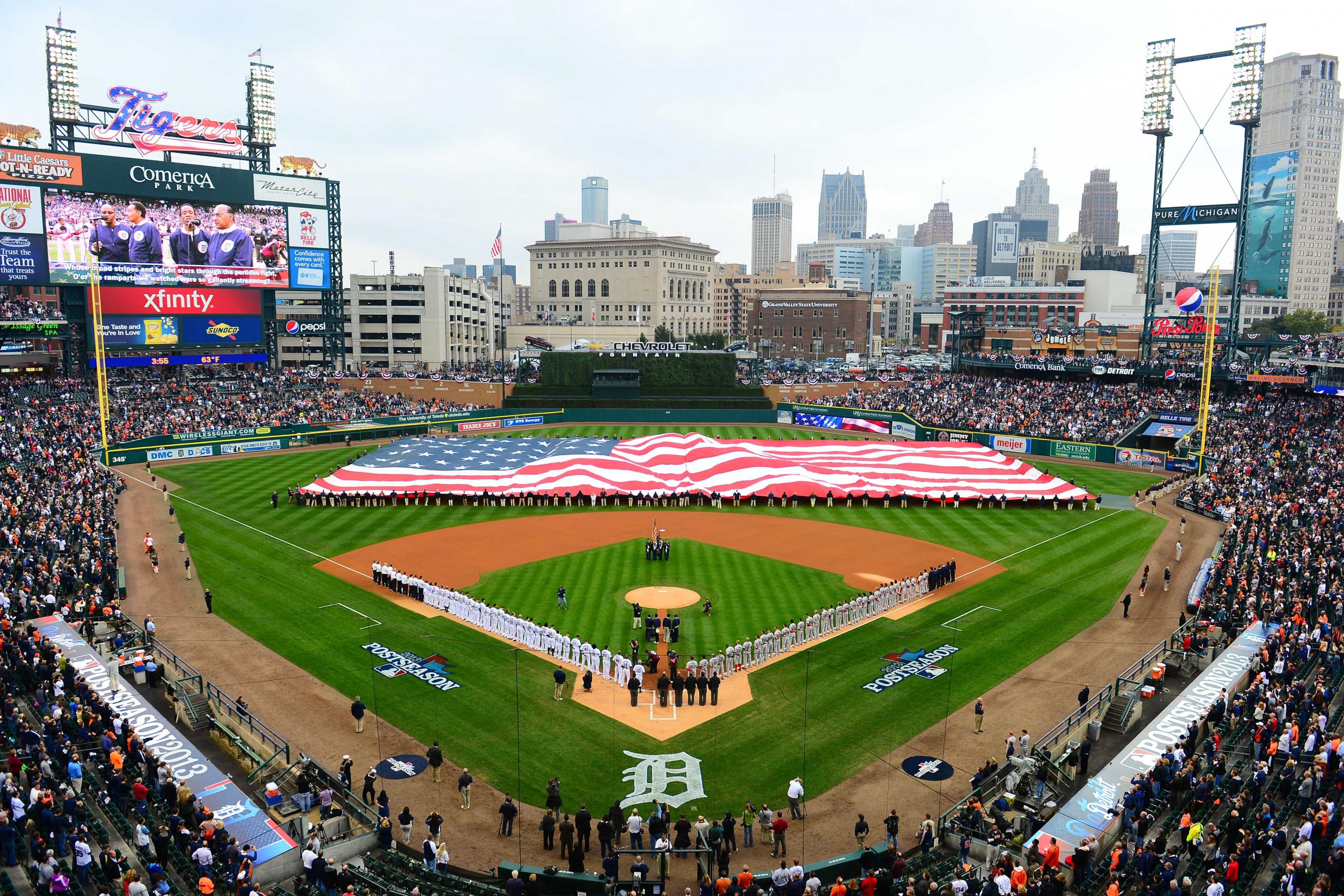 Comerica park home detroit tigers hi-res stock photography and