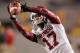 November 17, 2012; Morgantown, WV, USA; Oklahoma Sooners wide receiver Trey Metoyer (17) catches a pass on the field before playing the West Virginia Mountaineers at Milan Puskar Stadium . Mandatory Credit: Charles LeClaire-USA TODAY Sports