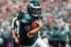 TAMPA, FL - OCTOBER 13: Quarterback Nick Foles #9 of the Philadelphia Eagles runs for a touchdown in the 1st quarter against the Tampa Bay Buccaneers October 13, 2013 at Raymond James Stadium in Tampa, Florida. (Photo by Al Messerschmidt/Getty Images)