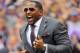 BALTIMORE, MD - SEPTEMBER 22: Ray Lewis, former Baltimore Ravens linebacker takes the field before the game against the Houstin Texans at M&T Bank Stadium on September 22, 2013 in Baltimore, Maryland. The Ravens defeated the Texans 30-9. (Photo by Larry French/Getty Images)