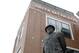 Jan 15, 2012; Green Bay, WI, USA; A general view of the Vince Lombardi statue outside before the 2011 NFC divisional playoff game between the Green Bay Packers and the New York Giants at Lambeau Field. Mandatory Credit: Andrew Mills/THE-STAR LEDGER via USA TODAY Sports