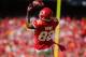 KANSAS CITY, MO - OCTOBER 13: Dwayne Bowe #82 of the Kansas City Chiefs makes a catch against the Oakland Raiders second quarter October 13, 2013 at Arrowhead Stadium in Kansas City, Missouri. (Photo by Kyle Rivas/Getty Images)