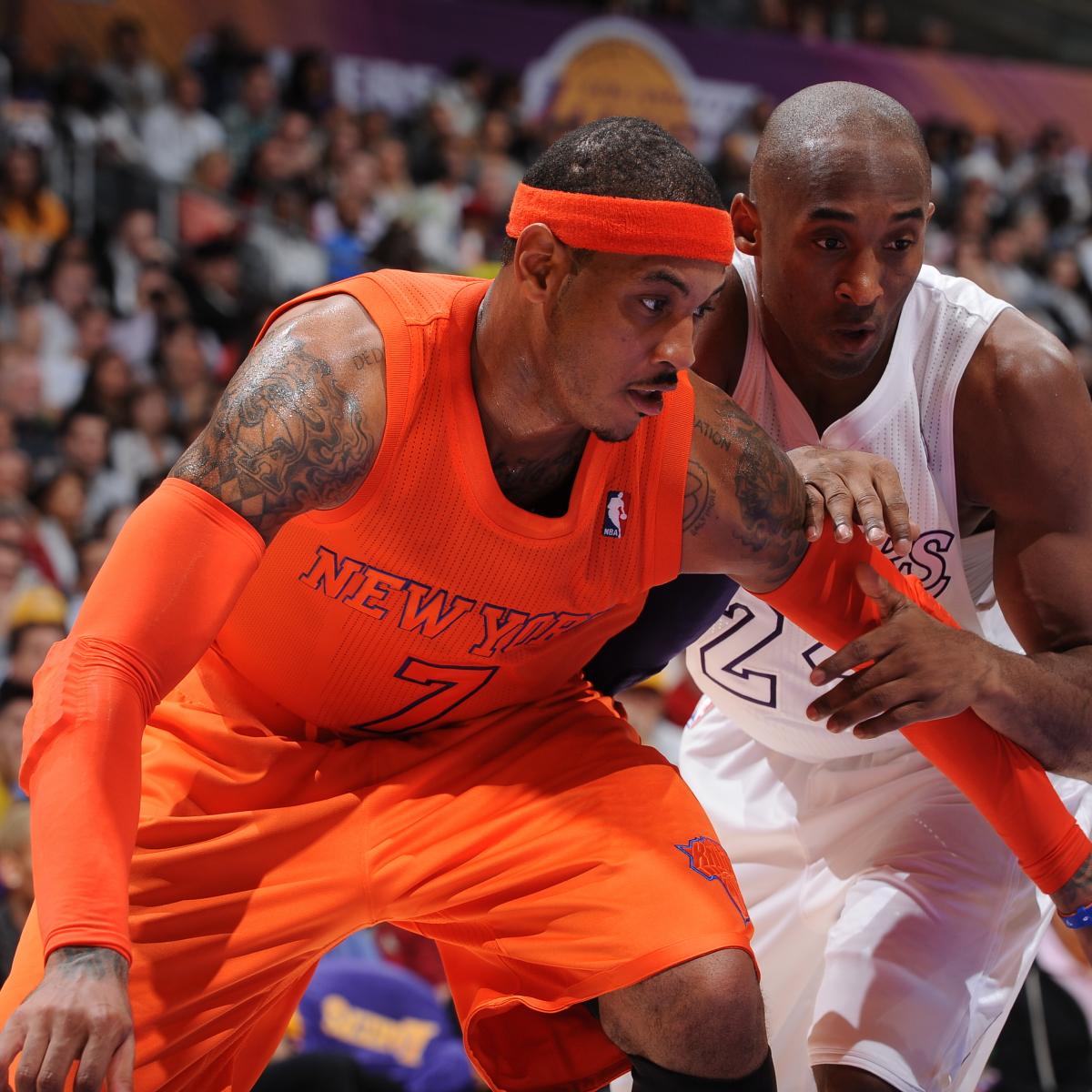 Should LA Lakers Pursue Carmelo Anthony-Kobe Bryant Pairing in 2014 Offseason ...