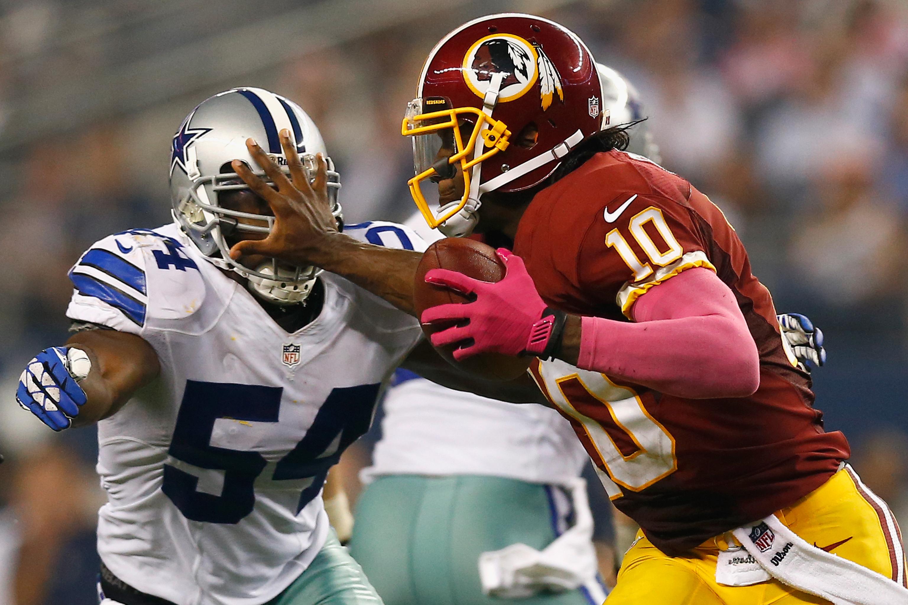 Robert Griffin III, Redskins struggling early on MNF (GIF)