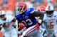 GAINESVILLE, FL - SEPTEMBER 01: Mack Brown #33 of the Florida Gators runs for yardage during the game against the Bowling Green Falcons at Ben Hill Griffin Stadium on September 1, 2012 in Gainesville, Florida. (Photo by Sam Greenwood/Getty Images)