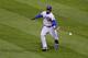 ST LOUIS, MO - OCTOBER 18: Yasiel Puig #66 of the Los Angeles Dodgers misplays a ball hit by Yadier Molina #4 of the St. Louis Cardinals in the fifth inning in Game Six of the National League Championship Series at Busch Stadium on October 18, 2013 in St Louis, Missouri. (Photo by Ed Zurga/Getty Images)