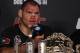 Oct 19, 2013; Houston, TX, USA; Cain Velasquez during the press conference following UFC 166 at Toyota Center. Mandatory Credit: Andrew Richardson-USA TODAY Sports