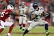 GLENDALE, AZ - OCTOBER 17: Running back Marshawn Lynch #24 of the Seattle Seahawks runs with the ball as cornerback Jerraud Powers #25 of the Arizona Cardinals defends during a game at the University of Phoenix Stadium on October 17, 2013 in Glendale, Arizona. (Photo by Christian Petersen/Getty Images)