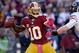 LANDOVER, MD - OCTOBER 20: Robert Griffin III #10 of the Washington Redskins throws a pass in the third quarter during an NFL game against the Chicago Bears at FedExField on October 20, 2013 in Landover, Maryland. (Photo by Patrick McDermott/Getty Images)