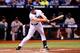 ST. PETERSBURG, FL - OCTOBER 08: Wil Myers #9 of the Tampa Bay Rays grounds out to Jake Peavy #44 of the Boston Red Sox in the first inning during Game Four of the American League Division Series at Tropicana Field on October 8, 2013 in St Petersburg, Florida. (Photo by Brian Blanco/Getty Images)