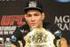 Jul 6, 2013; Las Vegas, NV, USA; Chris Weidman during the post fight press conference at the MGM Grand Garden Arena. Weidman defeated Anderson Silva for the Middleweight Chamionship in a TKO in the second round. Mandatory Credit: Jayne Kamin-Oncea-USA TODAY Sports