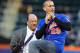 Apr 5, 2013; New York, NY, USA; Professional wrestler CM Punk throws out the ceremonial first pitch before the start of a game between the New York Mets and the Miami Marlins at Citi Field. Mandatory Credit: Brad Penner-USA TODAY Sports